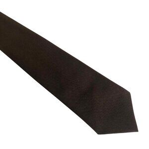 Giovanni Brown Clip On Tie Mens 18in Necktie Accessory Office Work Formal Gift